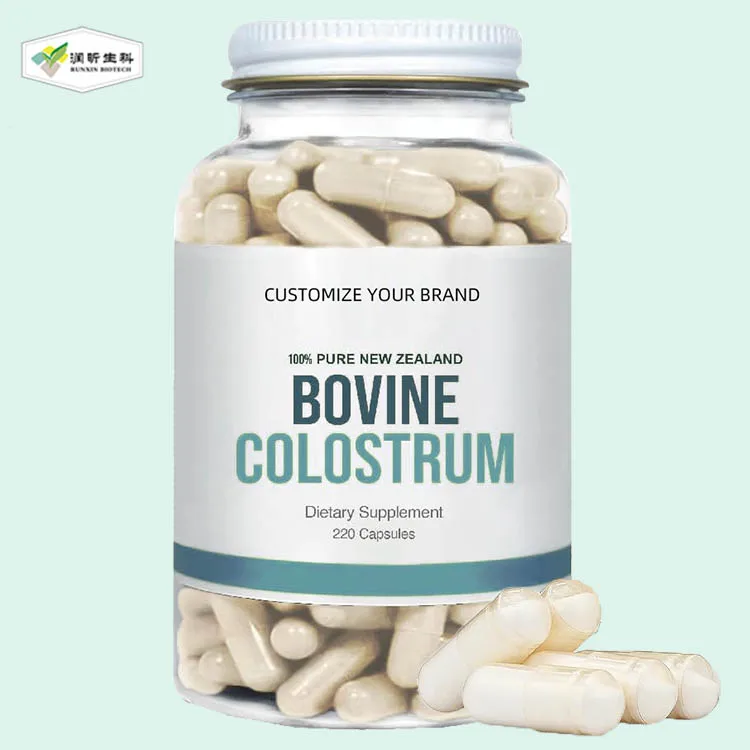 High quality supplement organic grass fed bovine colostrum capsules colostrum powder new zealand