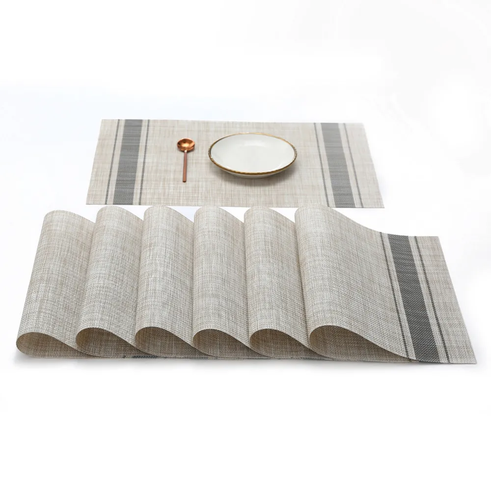 Round woven placemat table mat non-slip napkin coaster kitchen decoration