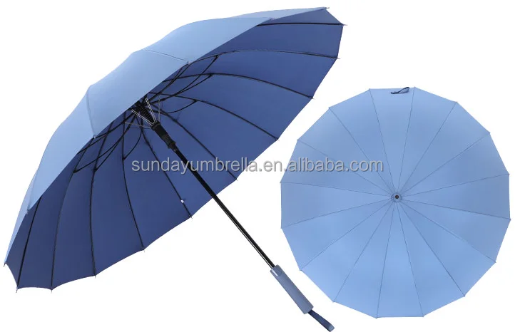 SD Custom 27-Inch Auto Straight Fiberglass Golf Umbrella New Fashion 16 Ribs Adults Business Logo Printing