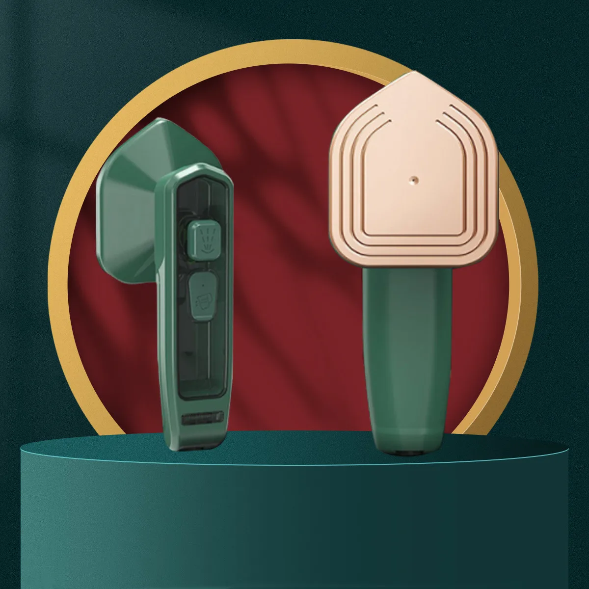 Portable travel titanium panel dry wet mini electric Steam Iron