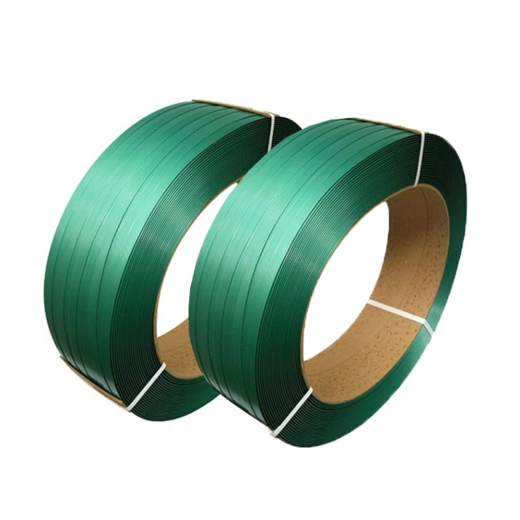 Полиэфирная пластиковая обвязка от поставщика, зеленый рельефный ПЭТ ремень для упаковки кирпичных поддонов