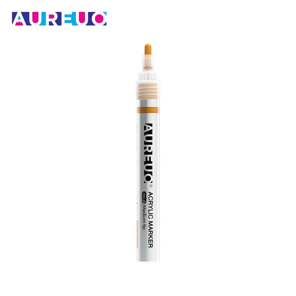 Phoenix 24 Colors 2mm Medium Tip 24pcs Acrylic Marker Pen Set for Stone Wood Glass Ceramic Plastic