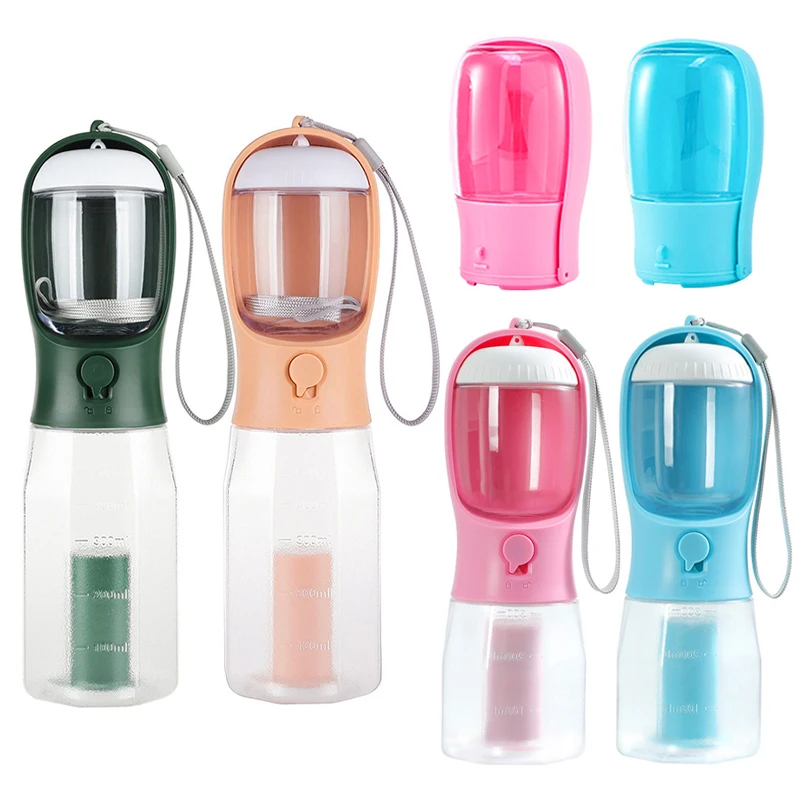 Portable Water Bottle Travel Pet Drinker Leakproof Dog Bowl Food Containers Dog Accessories For Dogs Puppy Drinking Bottle