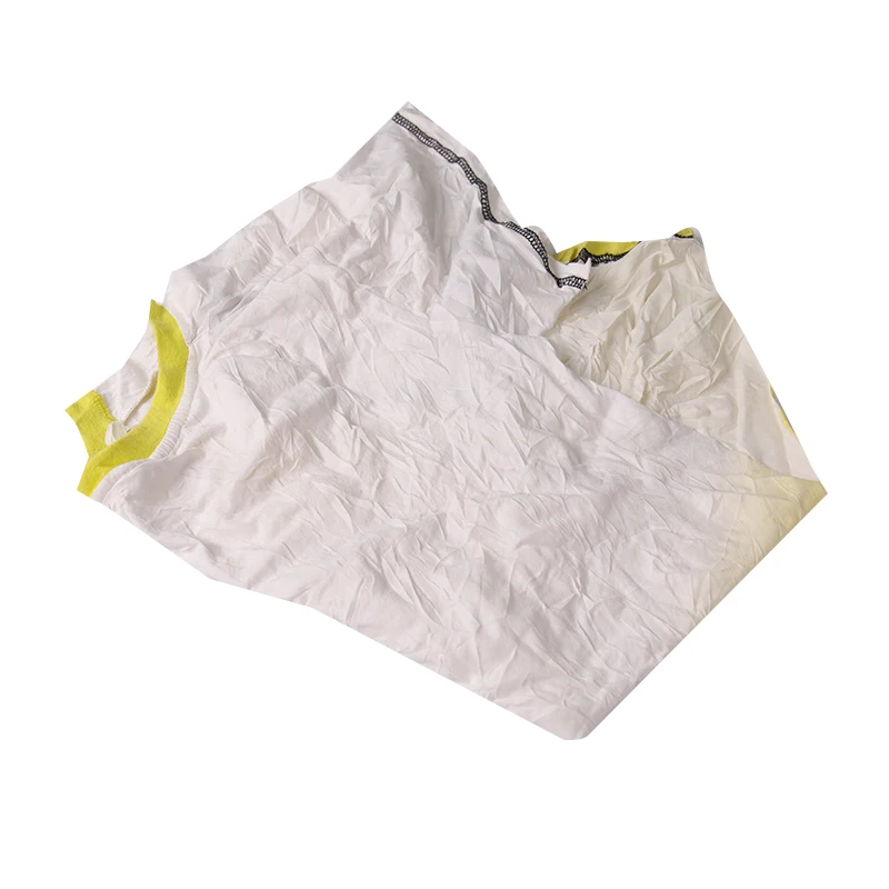 Xiamen Excellent Wholesale 100% Cotton White Printed T Shirt Rags Absorbent Rag Textile Waste Bales Cleaning Wiping Rags