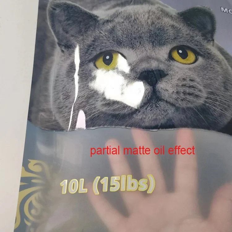 Custom Printed plastic pet dog food packaging, cat litter sand bags 2l 5l 6l 7l 10l  Cat Litter Packaging Bag