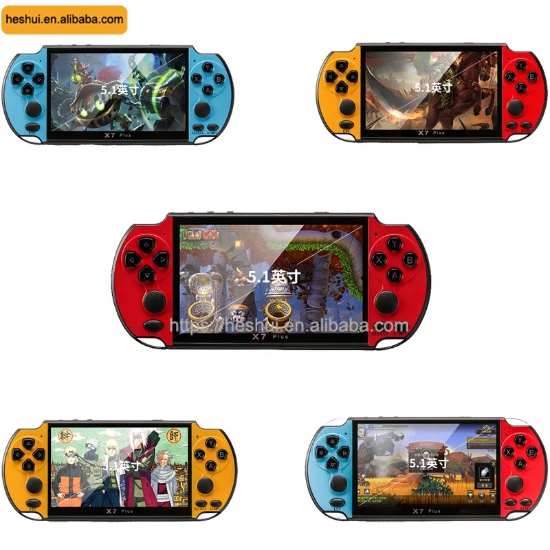 Hot Portable X7 Plus 5.1 Inch Gaming Consol Retro Handheld Psp X7plus Video Game Console For Kids