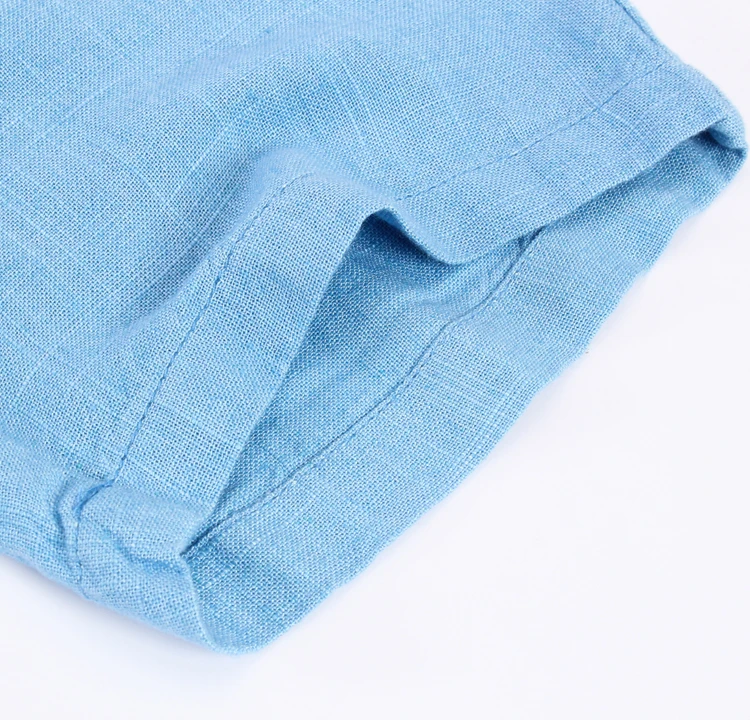 2021 Summer Linen mens shorts bright color Pink shorts for Man