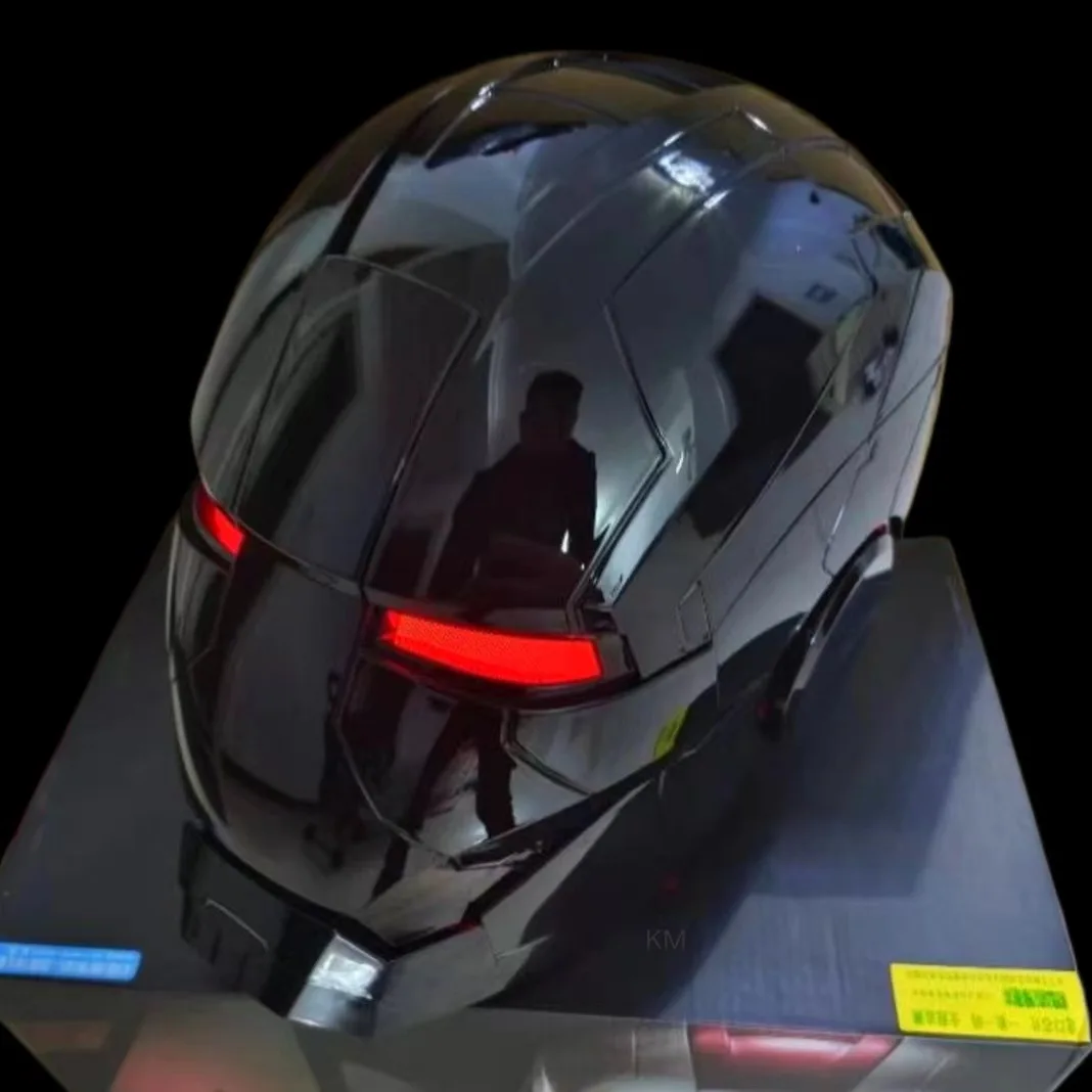 2024 New Iron Man Helmet Black Gold Black Silver Electric Helmet Voice Control Voice Machine Mask Home Technology Adornment