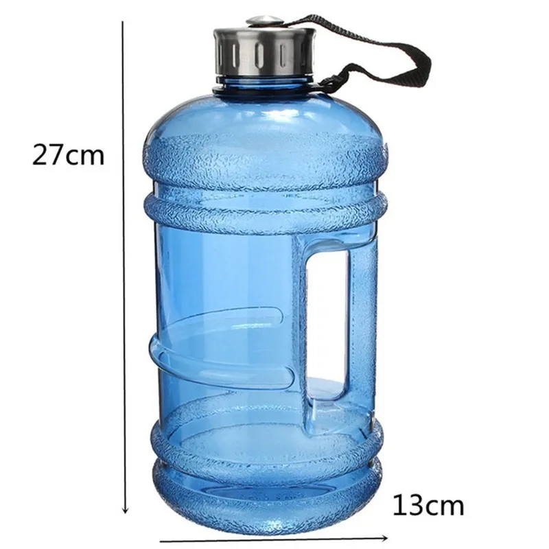 
2.2L Outdoor Sports Gym Half Gallon Fitness Training Camping Running Large Capacity Water Bottles 