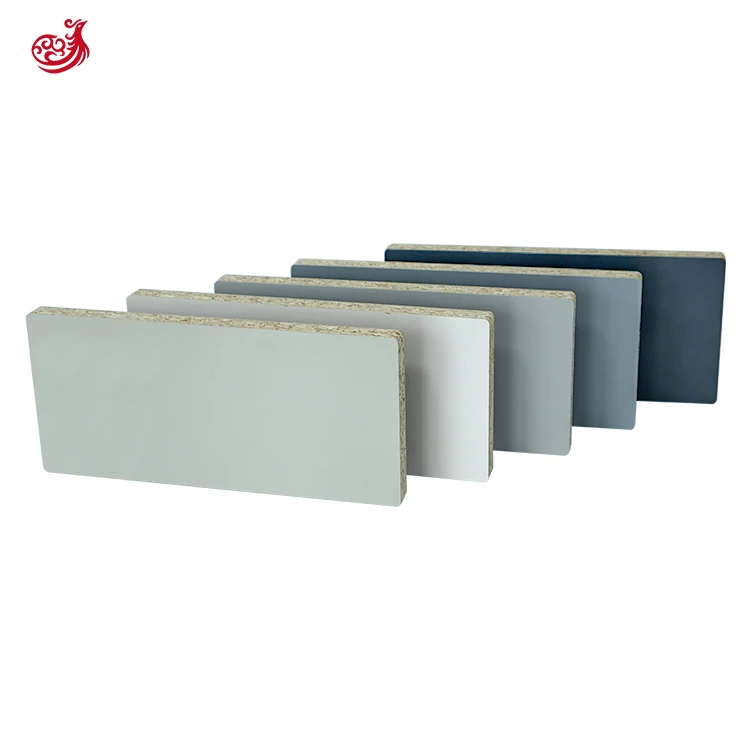 pet plastic coating finish filmed pvc coated particle board panel high gloss pet faced board