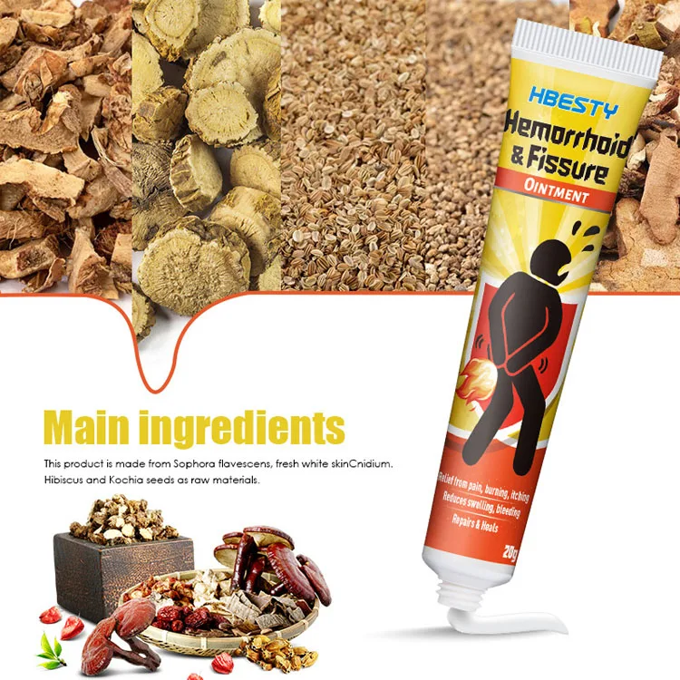New Arrival Health Care Cream Bleeding Hemorrhoids Burning Pain Of Anus Treatment Relief Pain Hemorrhoids Ointment