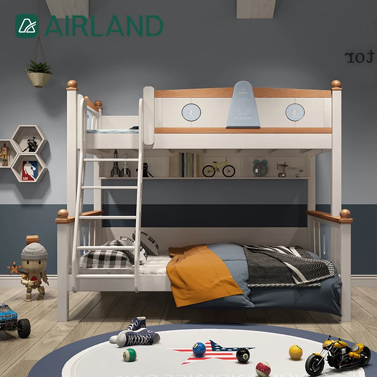 Airland Double Kid Furniture Bunk Bed With Stairs And Drawers