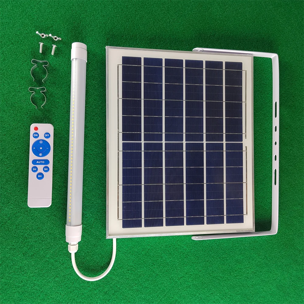 led light tube with battery pack solar tube lights led with solar  Remote Control 30cm ip65 Manufacturer T8 Solar led tube light