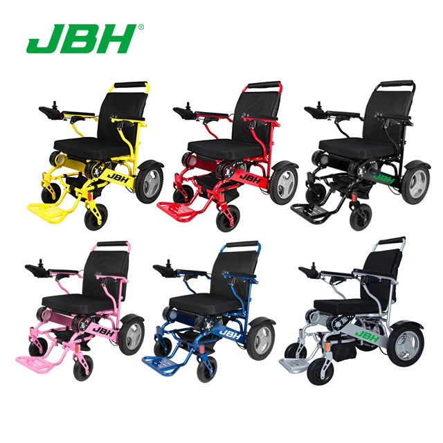 Foldable Portable Aluminum Alloy 4 wheel lift up power electric wheelchair lightweight mobility scooters CHINA JBH FACTORY D09