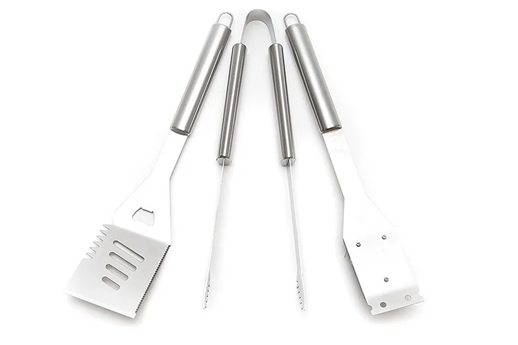 Allogogo 4pieces Grill Barbecue Accessories Utensils Stainless Steel Handle Cooking Barbecue Set Bbq Tool With Oxford Cloth Case