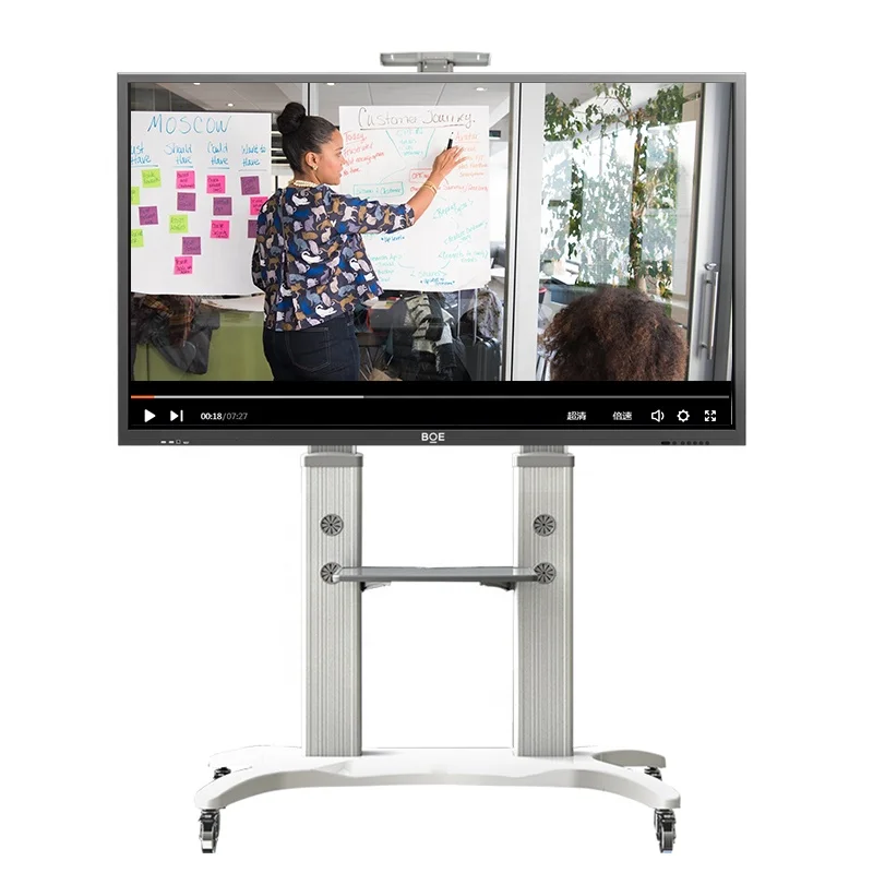 BOE 75' interactive panel 10 point IR touch school digital whiteboard smart board