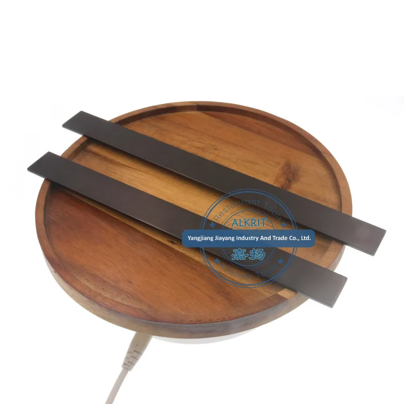 (ALBK-GR002) whole black aluminum dough guide ruler Measuring Dough Balance Thickness Ruler for Baking with laser scales