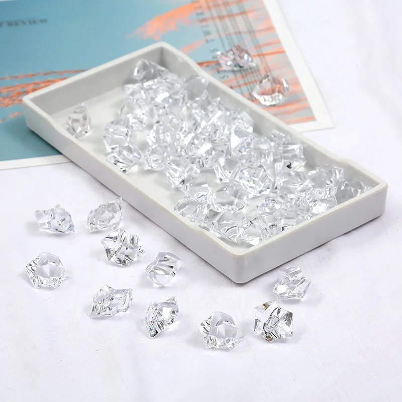 Multicolored Acrylic Plastic Clear Vase Filler Stone transparent Beads, suitable for various decorations