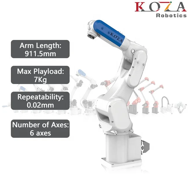 KOZA industrial manipulator mini robot hand arm 6 axis industrial spot welding robot high speed high precision stacking robotic