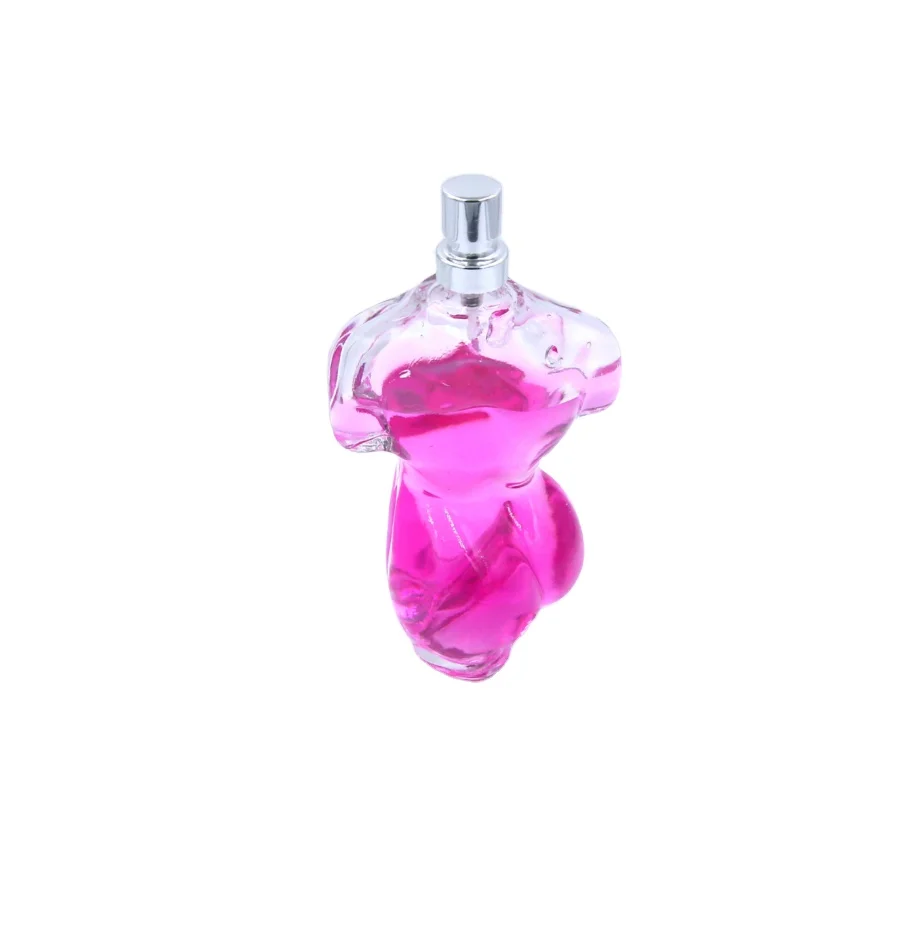 
unique woman body shaped clear color spray perfume glass bottle 