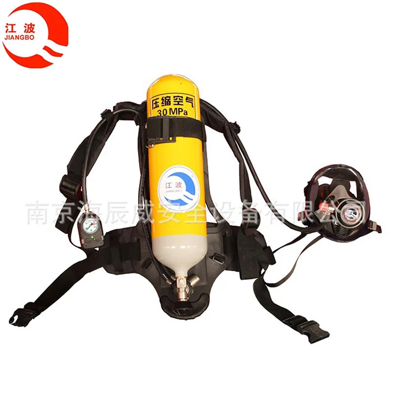 Audible and visual warning alarm system for scba