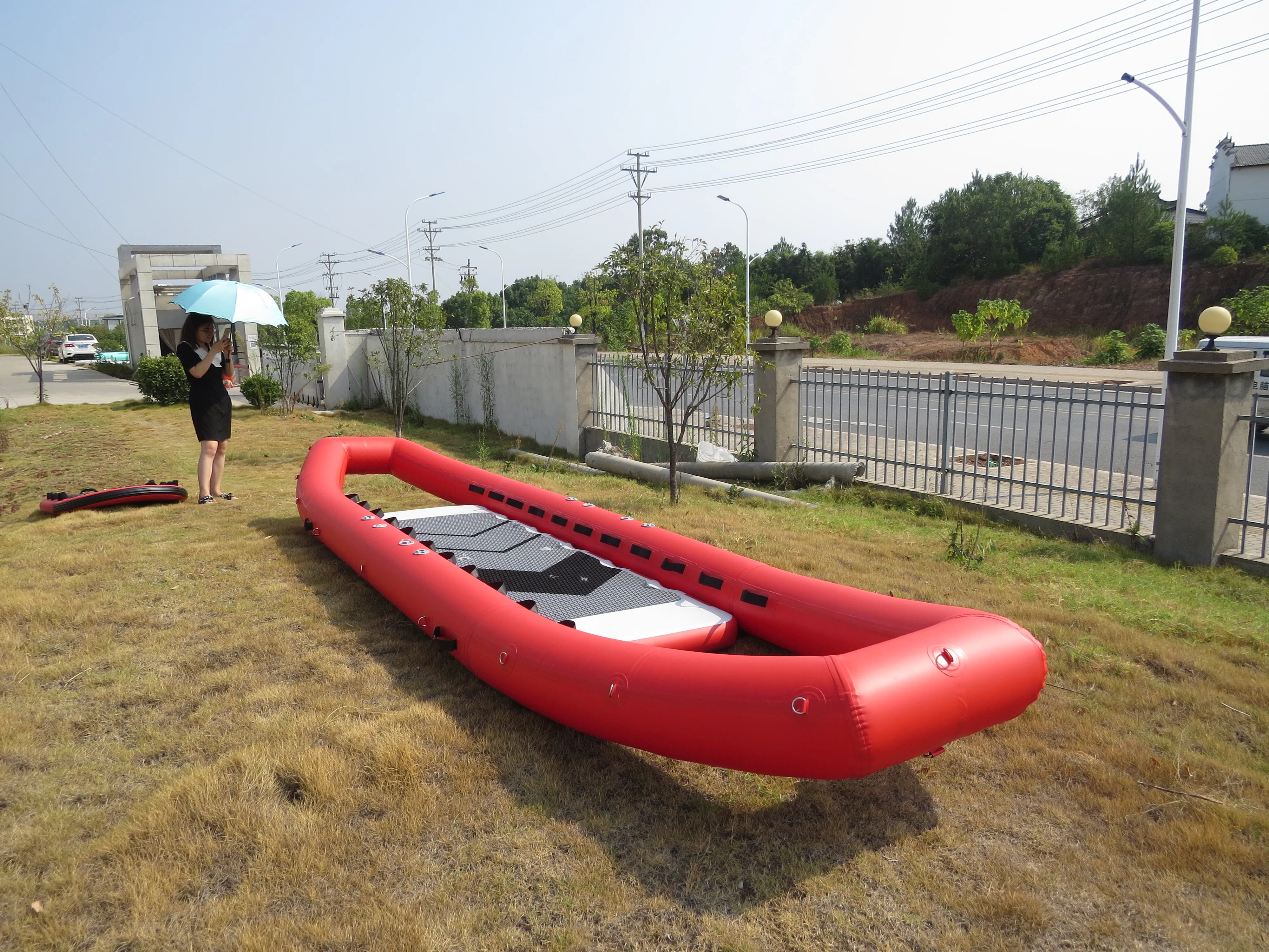 Inflatable Boat Whitewater PVC Hypalon Material Inflatable Drifting Boat Lifeboat Rescue Raft Boat