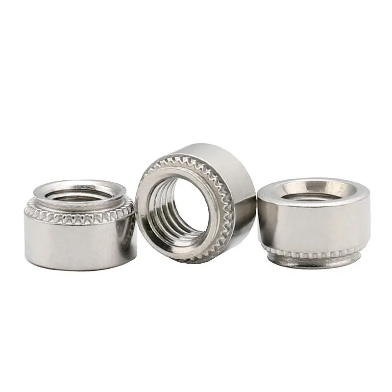 M5-1 Aluminum Fastener M6 round Knurling Galvanized Steel Self-Clinching Nut for Metal Sheet in Stock