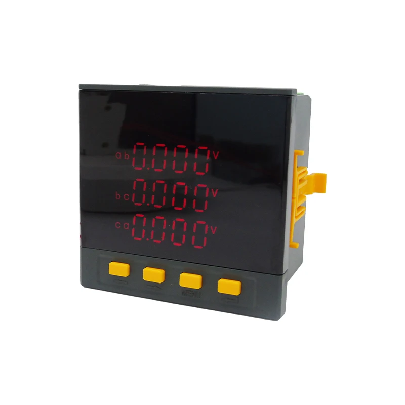 DQ703E-3S4 LED Multi-function Industrial Power Meter 80*80mm Three-phase Watt Hour Meter