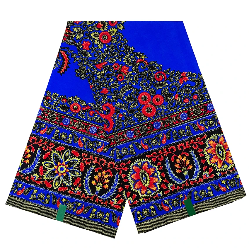 Wax Cloth 6 Yard Cotton Wax Print Fabric From Ghana Black Garment Wedding Cloth Material