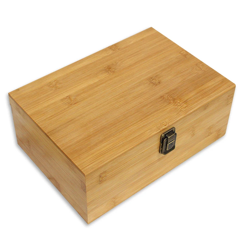 custom Storage Container to Store All Herbs Smoking Accessories Grinder Pipe Rolling Papers Bamboo Herb Stash Box