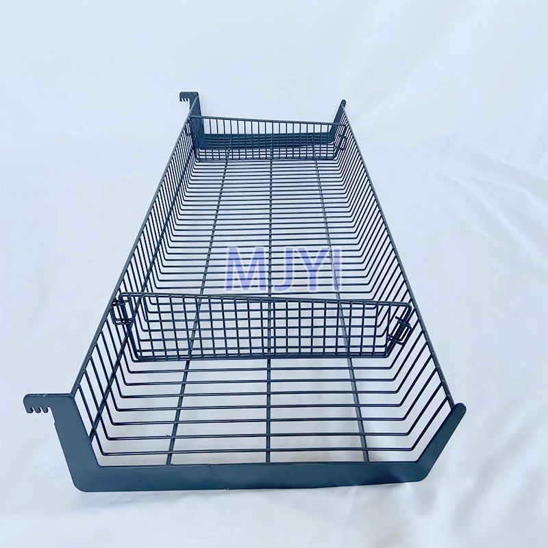 Chrome plated wire divider for Tegometall supermarket shelves