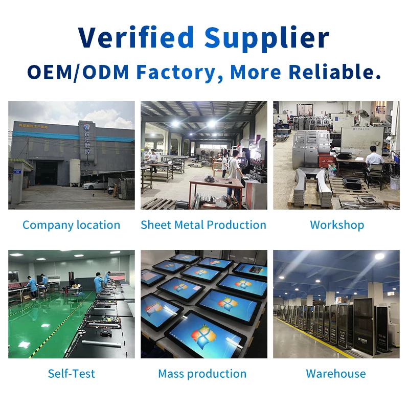 Factory Supply 10.1 12 13 15 21 27 32 Inch Small LCD Wifi USB Waterproof Open Frame Industrial Monitor desktop touch screen