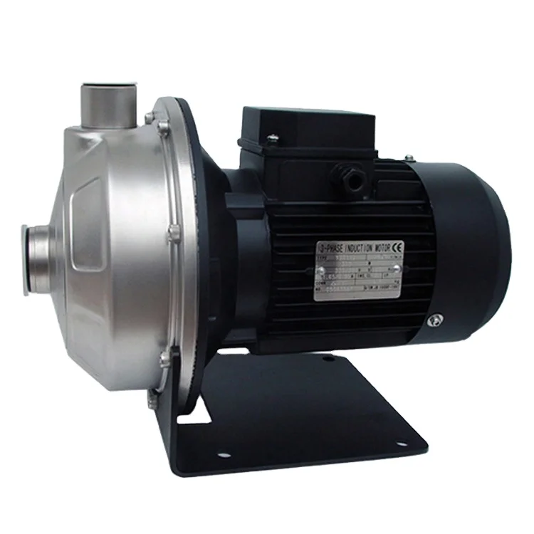 MS330/1.5 MS330-1.5 1.5kw 330L/min Copper Wire Motor Stainless Steel Body Horizontal Single-stage Centrifugal MS Pump OEM
