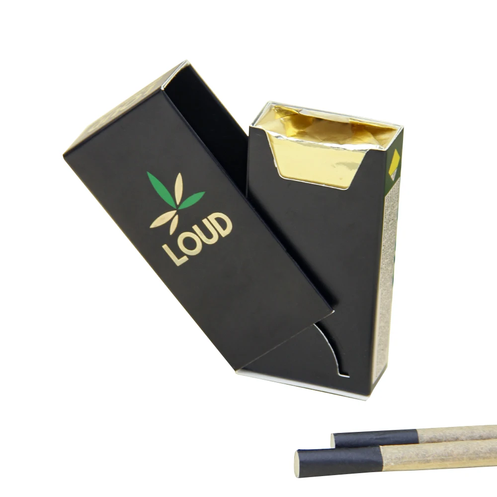 OEM ODM Hot Sellers Special Custom logo Slider Pre Rolled Cardboard Cigarette Box Packaging