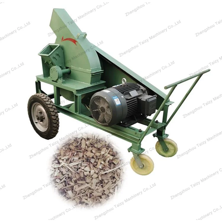  wood chipper machine with 15hp plastic barrel