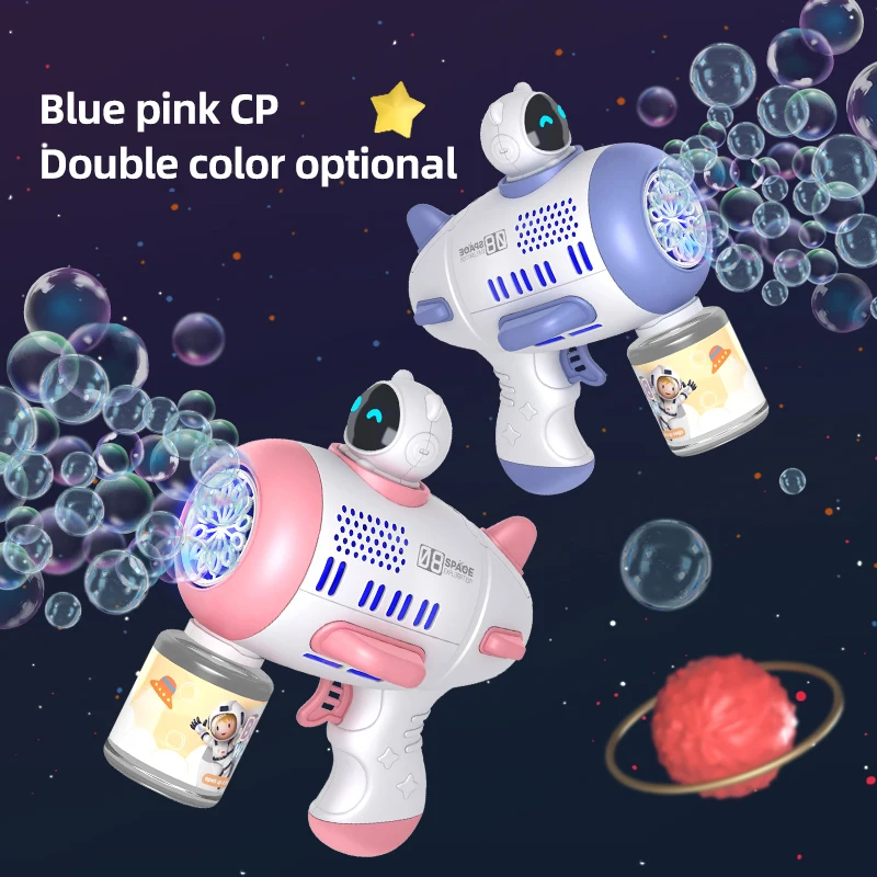 12 Holes Bubble Machine Guns Batteries Or Usb Charging Aircraft Bubble Blower Machine Plastic Bubble Gun for Kids