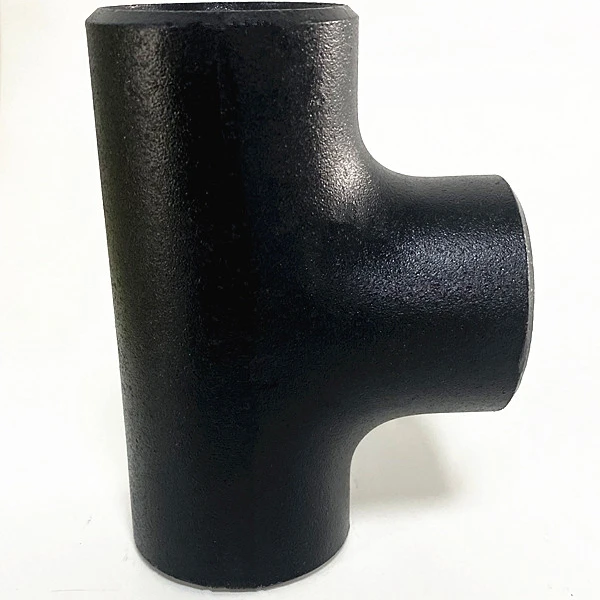 Hot sell ASME B16.9 Reducing Tee carbon steel equal tee 57x3mm seamless butt welding equal tee