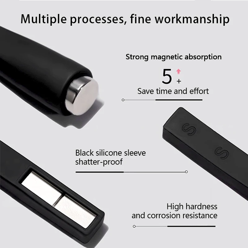 2024 New Products 5 in 1 Multi Functional Shatter Proof Strong Cat Eye Nail Art Magnetic Stick Nail Tools