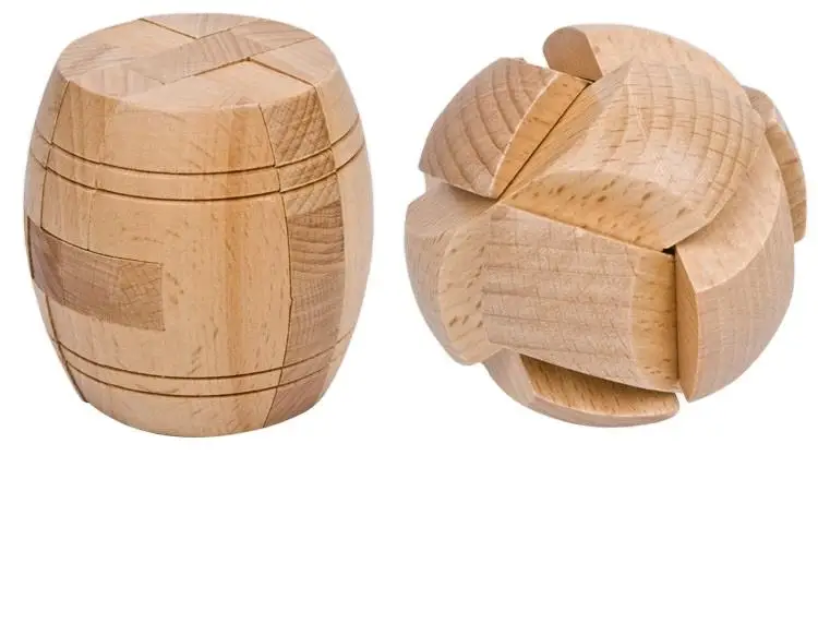 Wooden magic cube puzzle Wholesale High quality Beech Wooden Adult Children Unlock Toy Cube Educational Puzzle Game