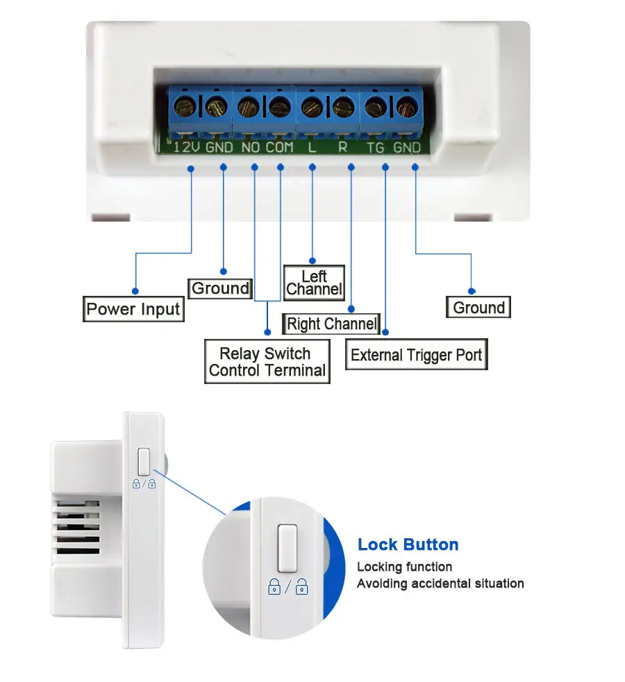 Entrance Infrared Induction Motion Sensor Door Open Voice Security Reminder with Relay External Trigger