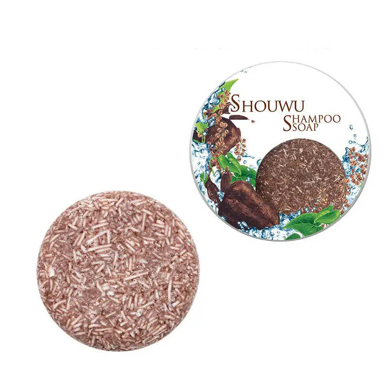 
Organic ShouWu shampoo soap bar tin can packing hair wash soap bar hair darken Polygonum multiflorum bar 