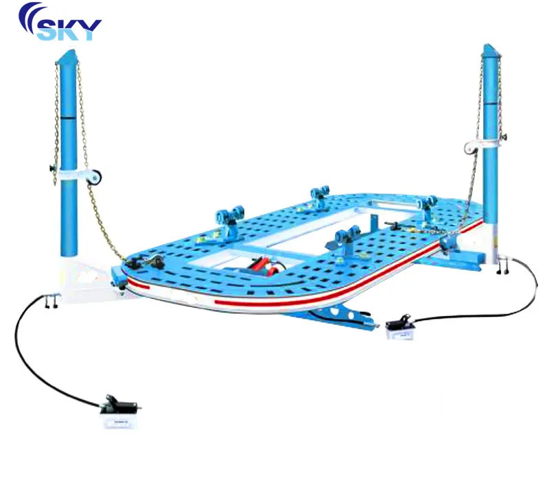 Auto body repair equipment for car chassis straightening