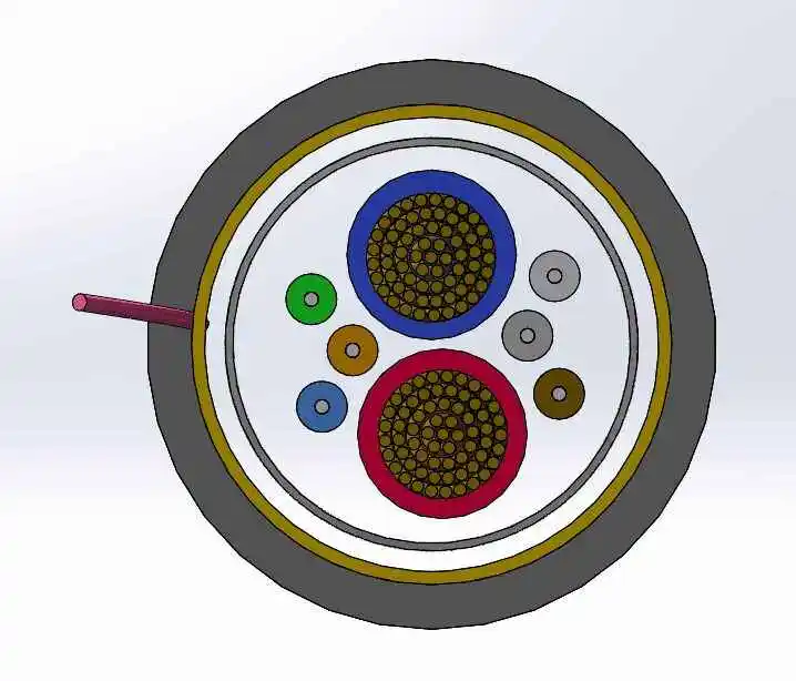 Optical Fiber Cable Optical Fiber Cable With Copper Wire Power Supply Electrical Hybrid Cable  for Access Network