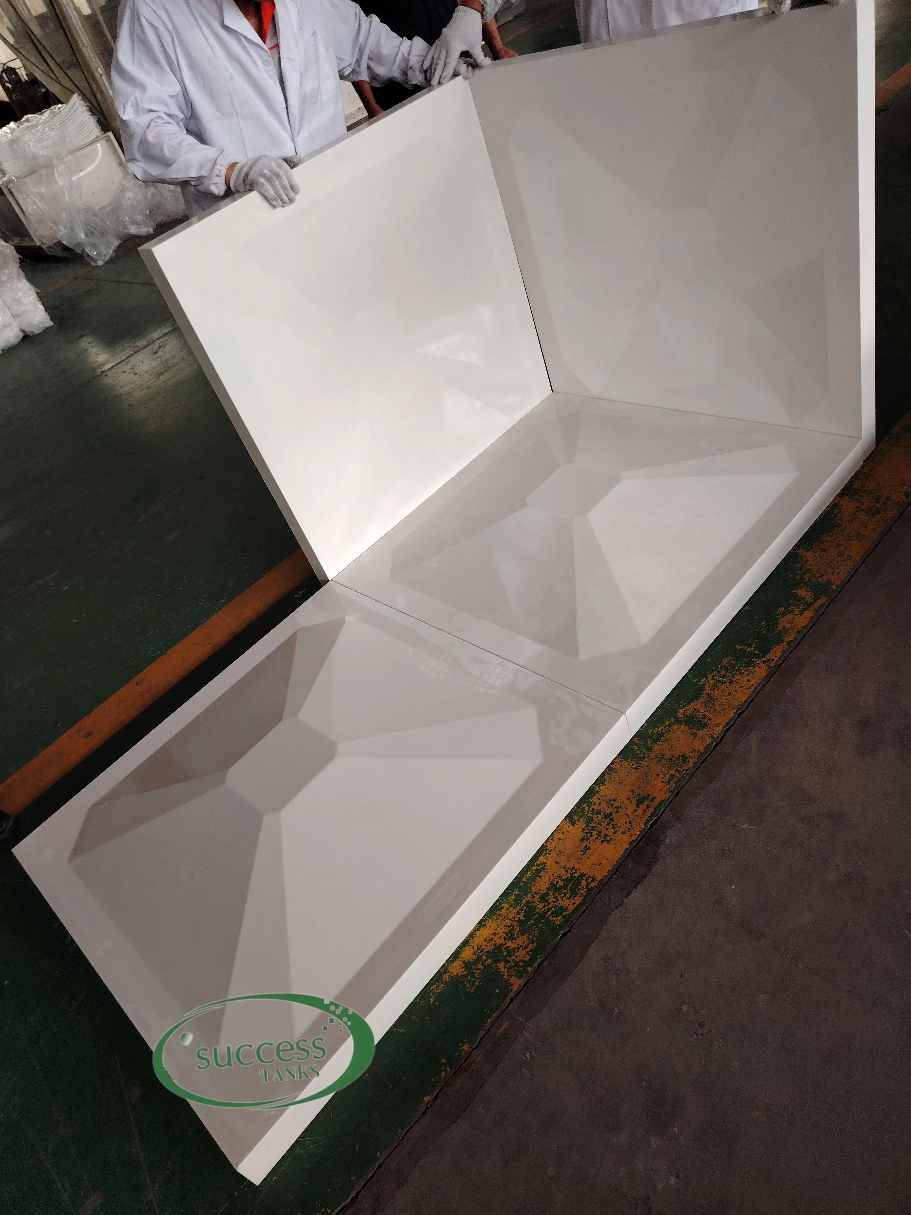 Inexpensive Rectangular customized GRP FRP composite material water storage tanks