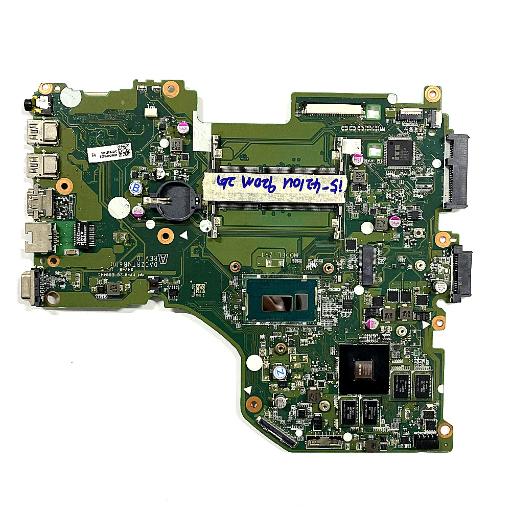 100% Working For Acer ASPIRE E5-573 E5-573G Motherboard i5-4210U Cpu+ Graphic 920M 2G NBMVM11003 DA0ZRTMB6D0 Tested Ok