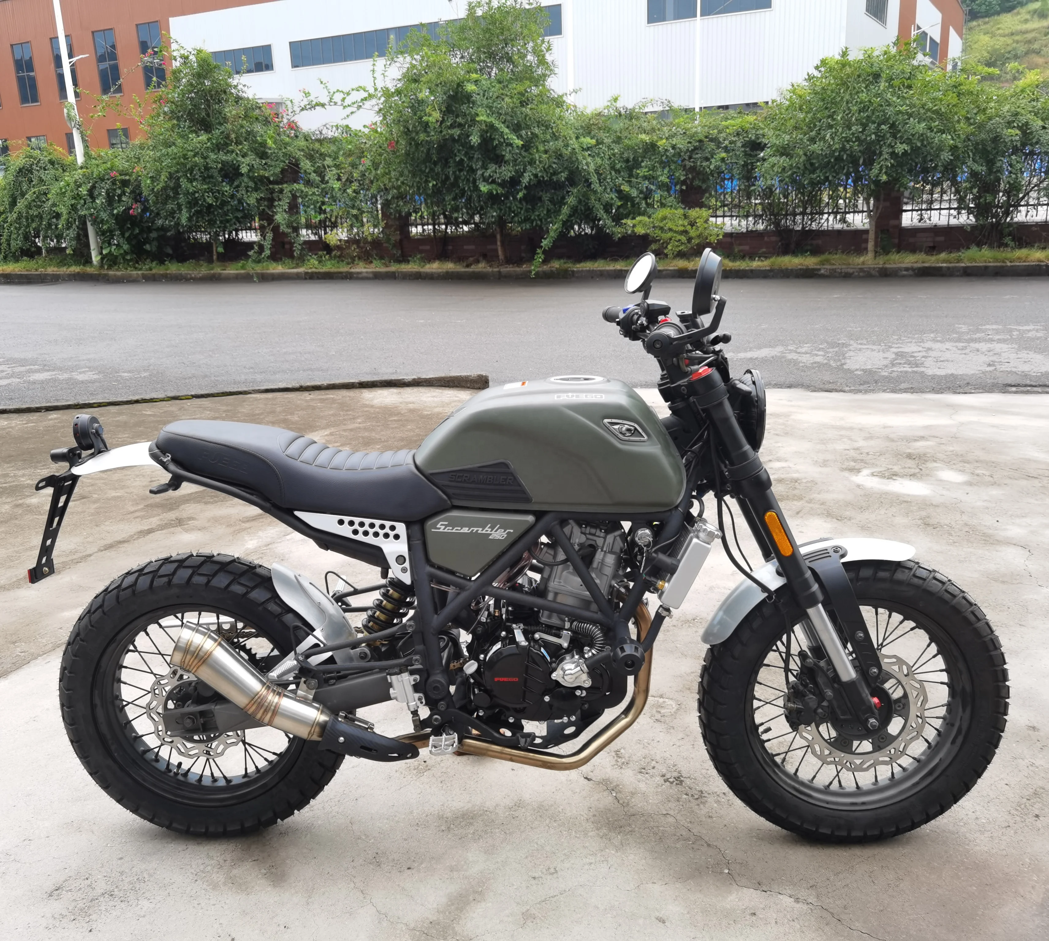 Китай 300cc мотоциклы FUEGO SCRAMBLER 300 мощный мотоцикл с водяным охлаждением No.22073105