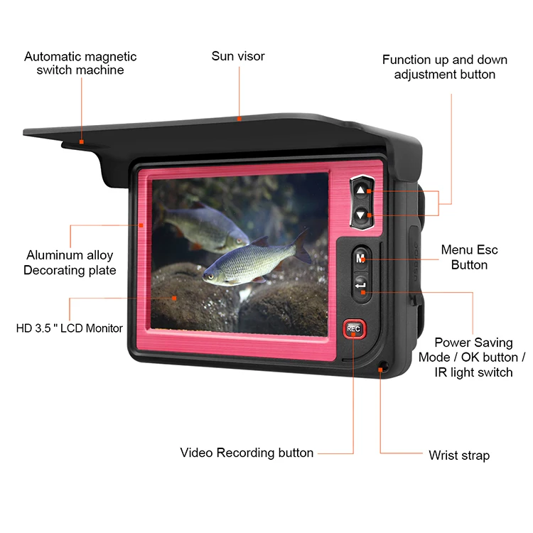 HR-3505D Newly Affirms Stock Original Shifengda Decoy Waterproof Winter Fishing Underwater Fishing Camera