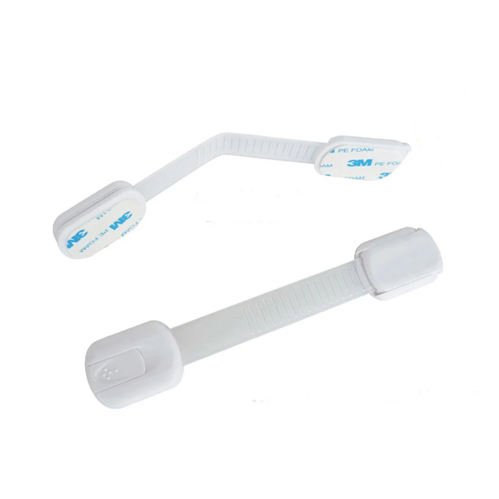 Wholesale cheap custom 4 6 8 10 12 pack baby proofing child safety adhesive adjustable strap furniture drawer cabinet lock
