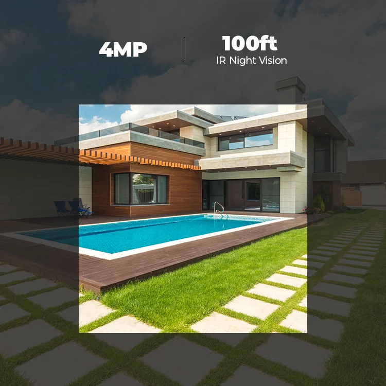 Smart Outdoor Wireless Wall 5MP OEM Wifi Bullet  CCTV Camera For Home High Quality  Full Color 2.4G 5G Dual Band IP Camera