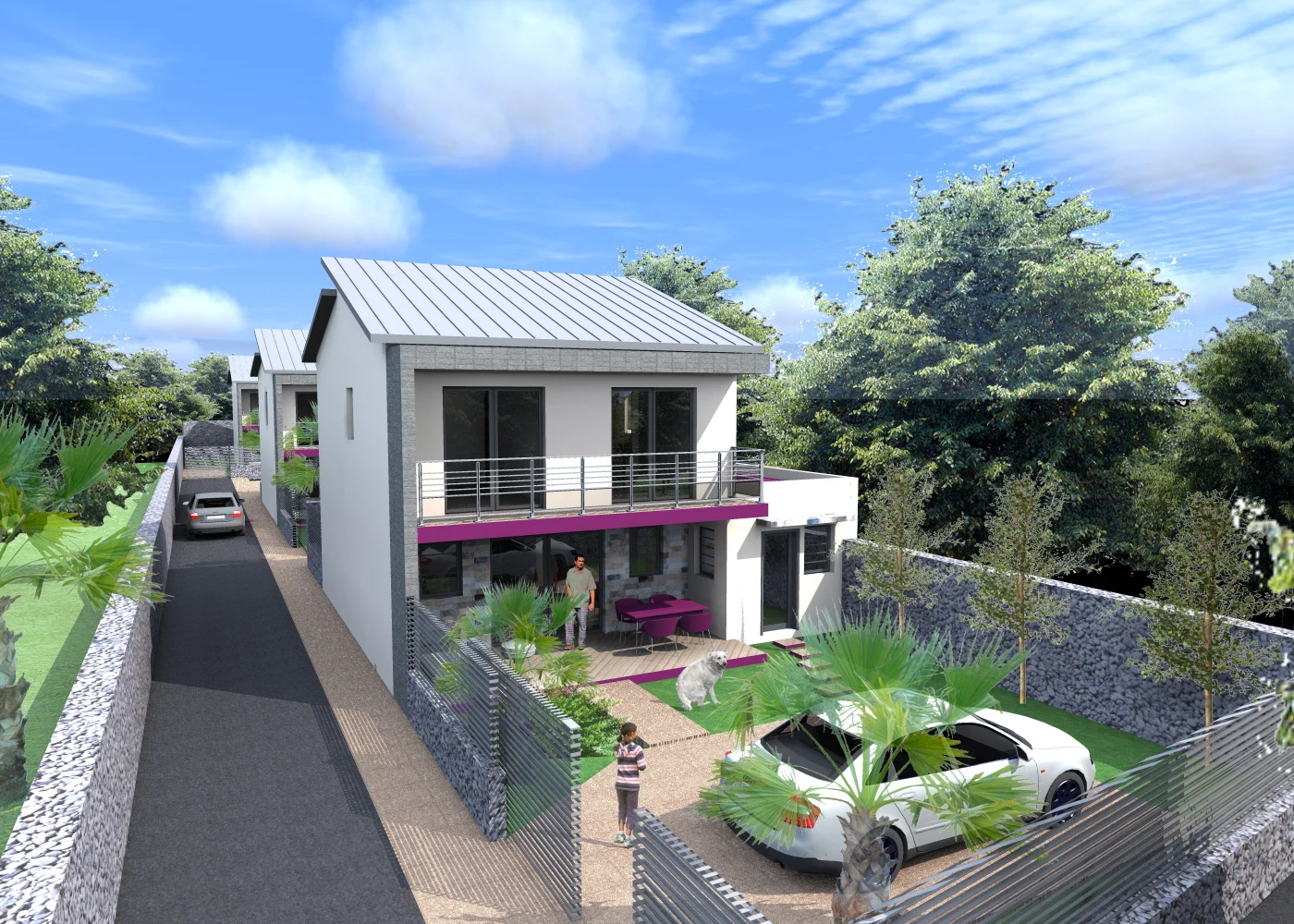 Daquan 140m2 Modern Villa Light Steel Frame House Casas Prefabricadas De 3 Hab  2 Bedrooms 2 Bathrooms